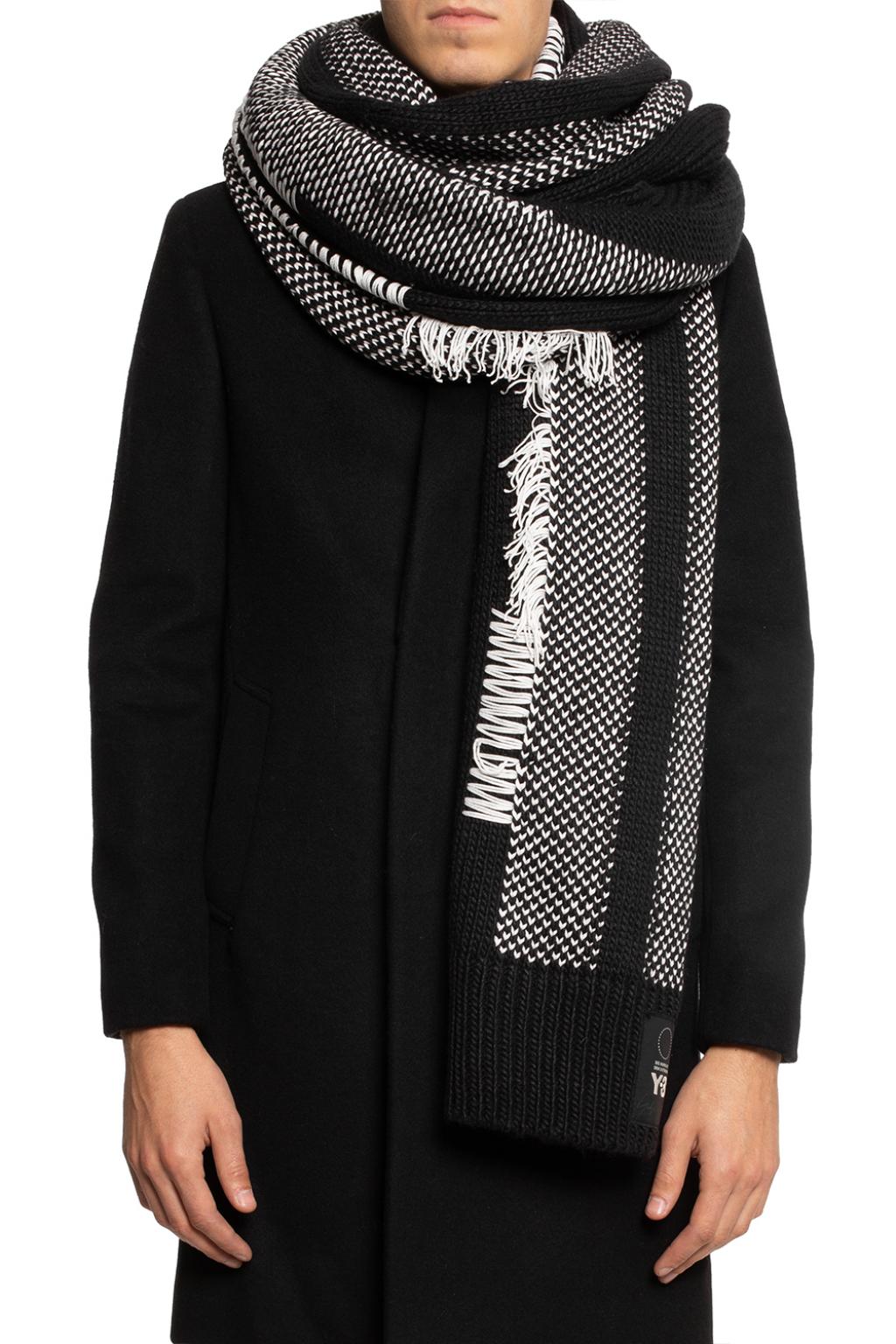 Y-3 Yohji Yamamoto Scarf with stitching details | Men's